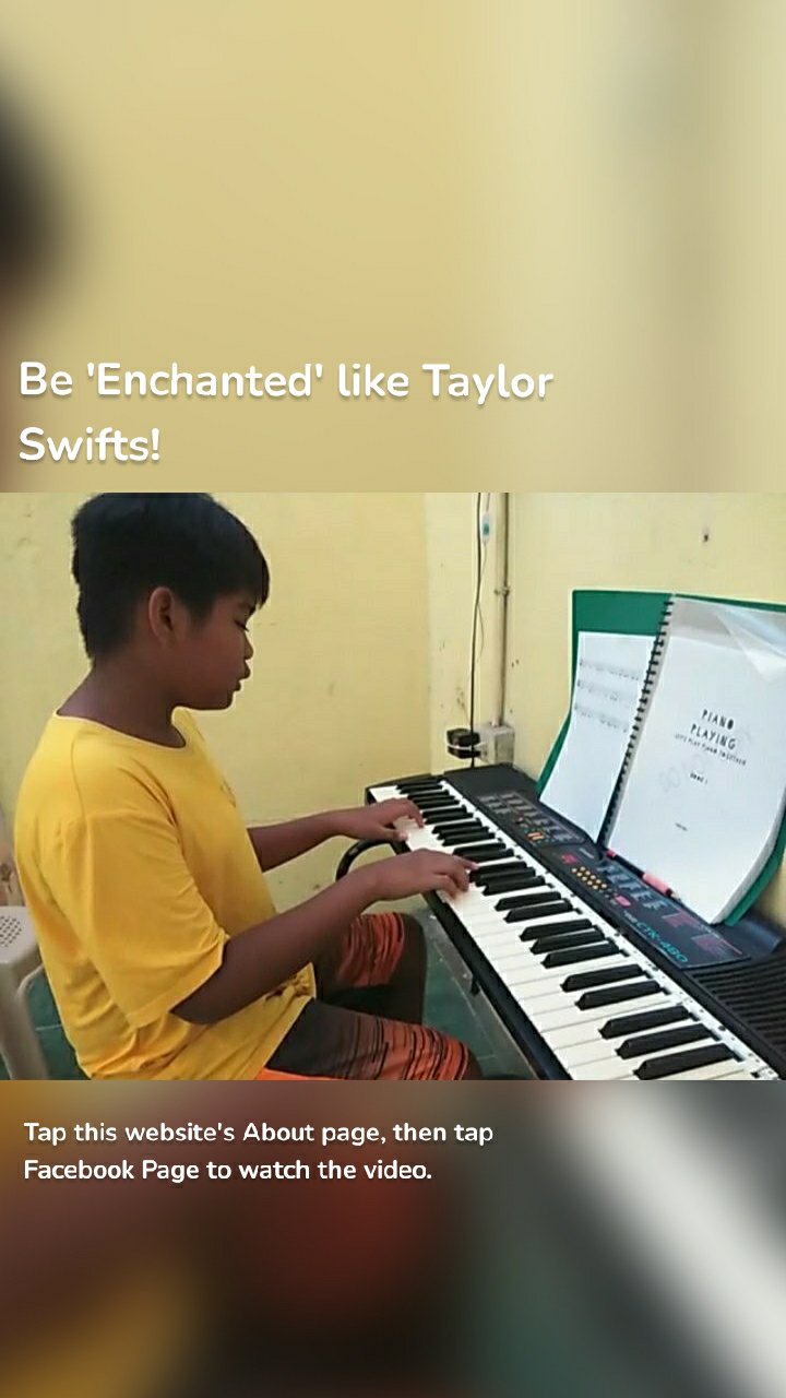 Be 'Enchanted' like Taylor Swifts! Tap this website's About page, then tap Facebook Page to watch the video.